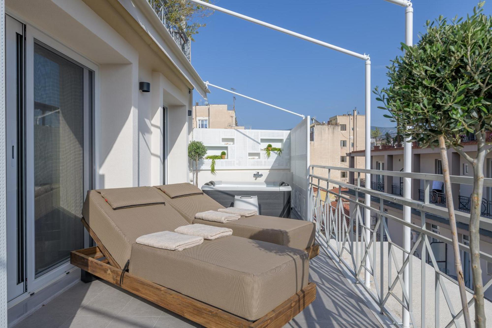 Central Sunny Loft With Plunge Pool Athens Luaran gambar